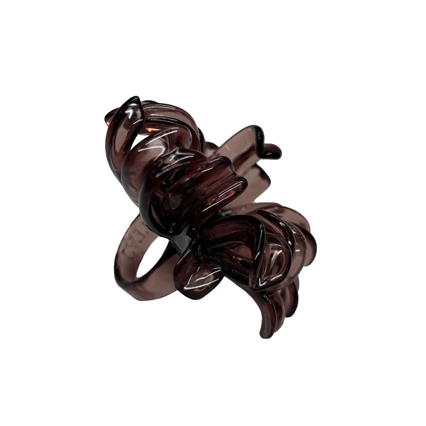 Anillo Flor de Araña Marrón
