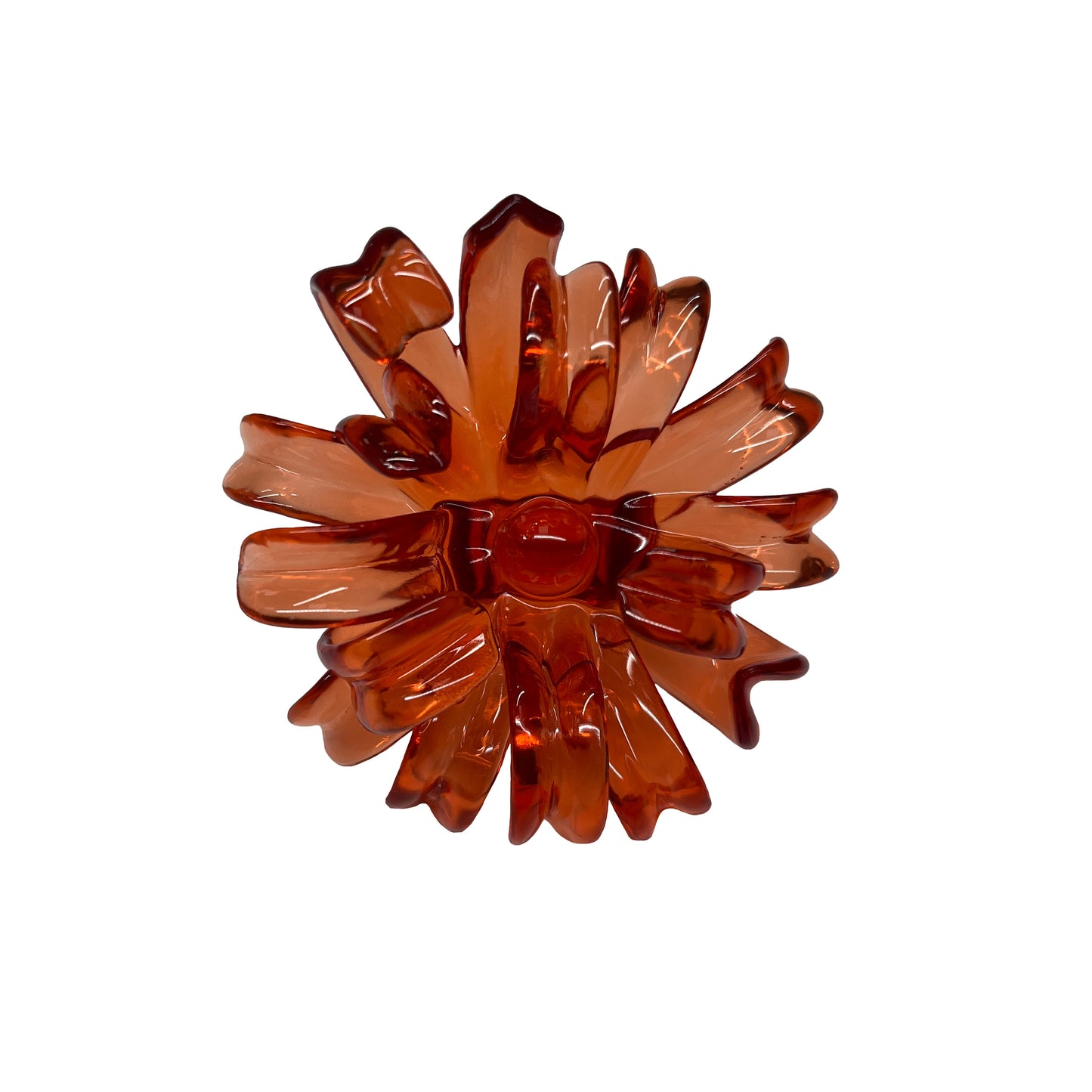 Anillo Flor de Araña Naranja