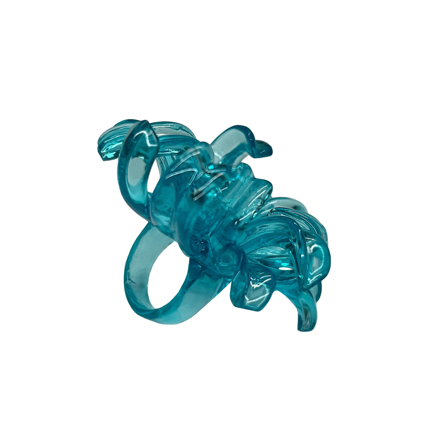 Anillo Flor de Araña Azul