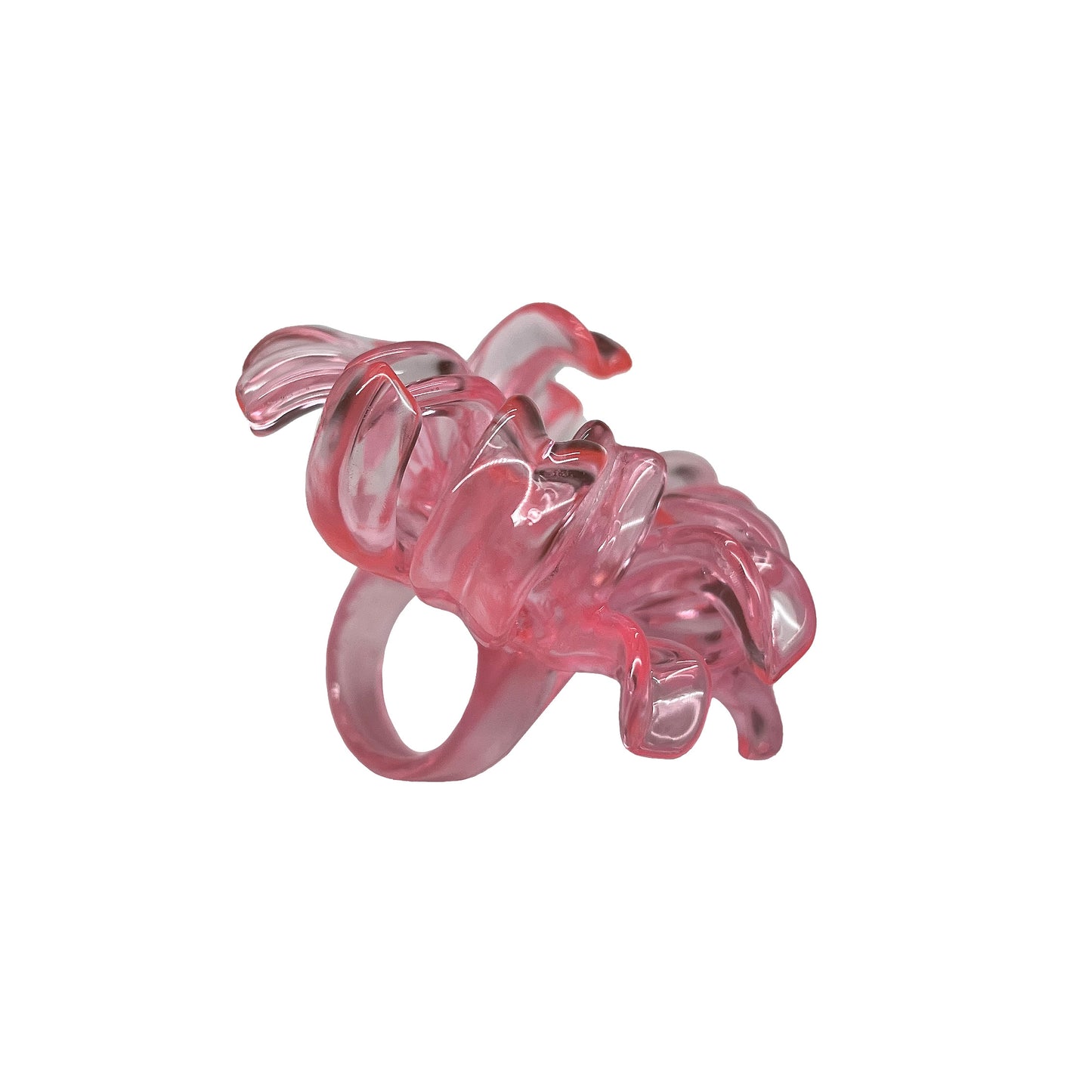 Anillo Flor de Araña Rosa