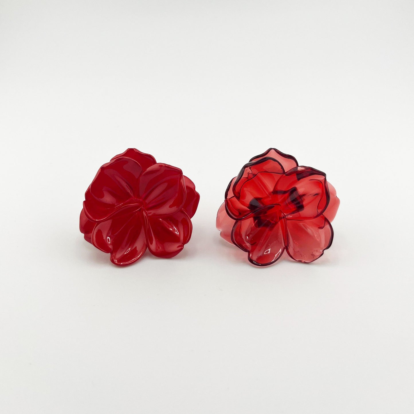 Mini Anillo Magnolia Rojo Perlado